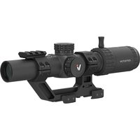 Vector Optics VictOptics S6 1-6x24 30mm Tube LPVO Rifle Scope w/ 1-Piece Extreme High Picatinny AR Mount Kit, Second Focal Plane, Etched Glass VI-CTSIX, Black, OPSL122