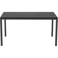Papatya Idea Tisch 119x79x75, schwarze Basis, schwarze Tischplatte