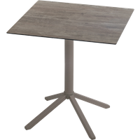 Tischgestell Papatya Time 306 aus Metall mit einem grau-braunen Klappmechanismus