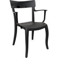 Papatya Hera-K Sessel schwarzer Stuhlsitz, Oberteil Schwarz