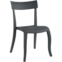 Papatya Hera-S Stuhl P RATTAN anthrazitgrau