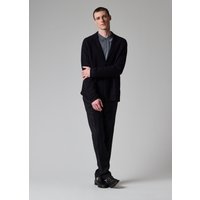Paul Smith Black Merino Wool Knitted Cardigan Blazer
