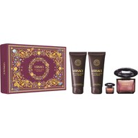 Versace Crystal Noir zestaw - woda perfumowana 90 ml + woda perfumowana 5 ml + balsam do ciała 100 ml + żel pod prysznic 100 ml