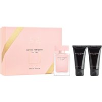 Narciso Rodriguez For Her zestaw - woda perfumowana 50 ml + balsam do ciała 50 ml + żel pod prysznic 50 ml