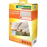 Windhager Sonnensegel-Seilspanntechnik Komplett-Set – Cremeweiß Windhager Sonnensegel-Seilspanntechnik Komplett-Set – Cremeweiß