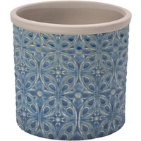 Burgon & Ball Pflanztopf „Porto“, blau – Ø 14cm Burgon & Ball Pflanztopf „Porto“, blau – Ø 14cm