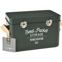 Burgon & Ball Saatgut-Aufbewahrung mit Ledergriffen – Grün – 1 Stk. Burgon & Ball Saatgut-Aufbewahrung mit Ledergriffen – Grün – 1 Stk.