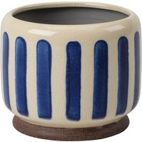 Burgon & Ball Zimmerpflanzentopf „Collector“ – Blau gestreift – ⌀ 10 cm Burgon & Ball Zimmerpflanzentopf „Collector“ – Blau gestreift – ⌀ 10 cm