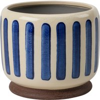 Burgon & Ball Zimmerpflanzentopf „Collector“ – Blau gestreift – ⌀ 13 cm Burgon & Ball Zimmerpflanzentopf „Collector“ – Blau gestreift – ⌀ 13 cm