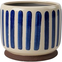 Burgon & Ball Zimmerpflanzentopf „Collector“ – Blau gestreift – ⌀ 18 cm Burgon & Ball Zimmerpflanzentopf „Collector“ – Blau gestreift – ⌀ 18 cm