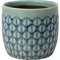 Burgon & Ball Zimmerpflanzentopf „Collector“ – Grün Geo – ⌀ 13 x 13 cm Burgon & Ball Zimmerpflanzentopf „Collector“ – Grün Geo – ⌀ 13 x 13 cm