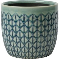 Burgon & Ball Zimmerpflanzentopf „Collector“ – Grün Geo – ⌀ 16 x 16 cm Burgon & Ball Zimmerpflanzentopf „Collector“ – Grün Geo – ⌀ 16 x 16 cm