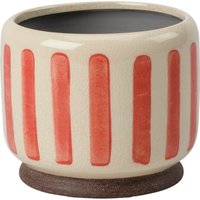 Burgon & Ball Zimmerpflanzentopf „Collector“ – Rot gestreift – ⌀ 10 cm Burgon & Ball Zimmerpflanzentopf „Collector“ – Rot gestreift – ⌀ 10 cm