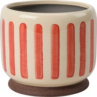 Burgon & Ball Zimmerpflanzentopf „Collector“ – Rot gestreift – ⌀ 13 cm Burgon & Ball Zimmerpflanzentopf „Collector“ – Rot gestreift – ⌀ 13 cm