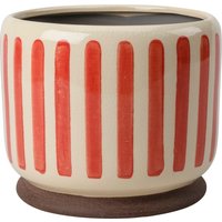 Burgon & Ball Zimmerpflanzentopf „Collector“ – Rot gestreift – ⌀ 18 cm Burgon & Ball Zimmerpflanzentopf „Collector“ – Rot gestreift – ⌀ 18 cm