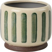 Burgon & Ball Zimmerpflanzentopf „Collector“ – Grün gestreift – ⌀ 10 cm Burgon & Ball Zimmerpflanzentopf „Collector“ – Grün gestreift – ⌀ 10 cm