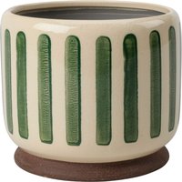 Burgon & Ball Zimmerpflanzentopf „Collector“ – Grün gestreift – ⌀ 16 cm Burgon & Ball Zimmerpflanzentopf „Collector“ – Grün gestreift – ⌀ 16 cm