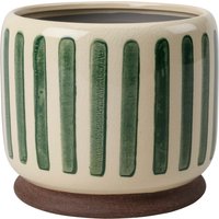 Burgon & Ball Zimmerpflanzentopf „Collector“ – Grün gestreift – ⌀ 18 cm Burgon & Ball Zimmerpflanzentopf „Collector“ – Grün gestreift – ⌀ 18 cm