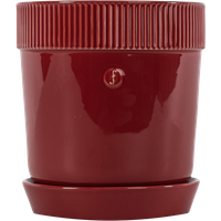 sagaform Elise Pflanztopf mit Untersetzer Medium – Bordeaux sagaform Elise Pflanztopf mit Untersetzer Medium – Bordeaux