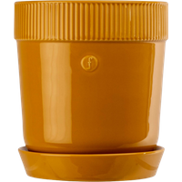 sagaform Elise Pflanztopf mit Untersetzer Medium – Yellow sagaform Elise Pflanztopf mit Untersetzer Medium – Yellow