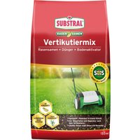 Substral Vertikutiermix Rasenreparatur-Mischung aus Rasensamen, Dünger und Bodenaktivator – 4 kg Substral Vertikutiermix Rasenreparatur-Mischung aus Rasensamen, Dünger und Bodenaktivator – 4 kg