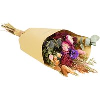 Kategorie <b>Produkt ohne Kategoriezuordnung </b> - Trockenblumen Strauß Feldstrauß Stil medium handgebunden burgundy 50cm