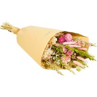 Kategorie <b>Produkt ohne Kategoriezuordnung </b> - Trockenblumen Strauß Feldstrauß Stil large handgebunden pink elegance 60cm
