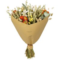 Kategorie <b>Produkt ohne Kategoriezuordnung </b> - Trockenblumen Strauß klassisch handgebunden voluminös orange 60cm