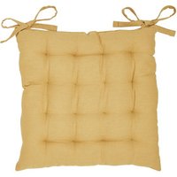 Spartoo Today Assise Matelassee 3838 Panama TODAY Essential Ocre s Chair cushion in Yellow