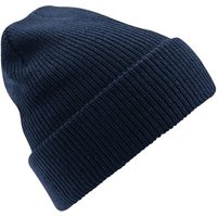 Beechfield Women's Heritage Premium Plain Winter Beanie in Navy