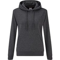 Fruit of the Loom Women's Classic Lady Fit Hooded Sweatshirt in Grey | Size: Small
