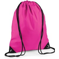 Bagbase Premium Drawstring Bag Pink Fuchsia One Size 1