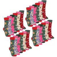 Sock Snob Women's Novelty Festive Christmas Socks in Burgundy | Size: 4-8