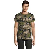 Sols  T-Shirt CAMISETA camuflje  HOMBRE CUELLO REDONDO de algodón Sols  T-Shirt CAMISETA camuflje  HOMBRE CUELLO REDONDO de algodón