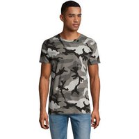 Sols  T-Shirt CAMISETA camuflje  HOMBRE CUELLO REDONDO de algodón Sols  T-Shirt CAMISETA camuflje  HOMBRE CUELLO REDONDO de algodón