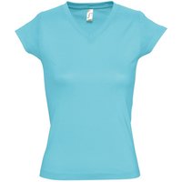 Sols  T-Shirt MOON COLORS GIRL-camiseta mujer cuello pico -  100% algodón Sols  T-Shirt MOON COLORS GIRL-camiseta mujer cuello pico -  100% algodón