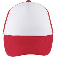 Sols  Mütze BUBBLE KIDS Blanco Rojo-GORRA DE MALLA DE 5 PANELES Sols  Mütze BUBBLE KIDS Blanco Rojo-GORRA DE MALLA DE 5 PANELES