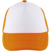 Sols  Mütze BUBBLE KIDS Blanco Naranja Fluor-GORRA DE MALLA DE 5 PANELES Sols  Mütze BUBBLE KIDS Blanco Naranja Fluor-GORRA DE MALLA DE 5 PANELES