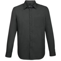 Sols  Hemdbluse BALTIMORE FIT NEGRO-CAMISA DE POPELINA HOMBRE DE MANGA LARGA Sols  Hemdbluse BALTIMORE FIT NEGRO-CAMISA DE POPELINA HOMBRE DE MANGA LARGA