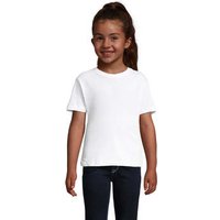 Sols  T-Shirt für Kinder CHERRY Blanco-CAMISETA NIÑA 100% algodón semi-peinado Ringspun Sols  T-Shirt für Kinder CHERRY Blanco-CAMISETA NIÑA 100% algodón semi-peinado Ringspun