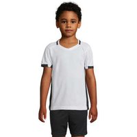 Sols  T-Shirt für Kinder CLASSICO KIDS Blanco Negro Sols  T-Shirt für Kinder CLASSICO KIDS Blanco Negro