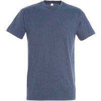 Sols  T-Shirt IMPERIAL camiseta color Denim-100% algodón semi-peinado Sols  T-Shirt IMPERIAL camiseta color Denim-100% algodón semi-peinado