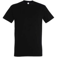 Sols  T-Shirt IMPERIAL camiseta color Negro Profundo-100% algodón Sols  T-Shirt IMPERIAL camiseta color Negro Profundo-100% algodón