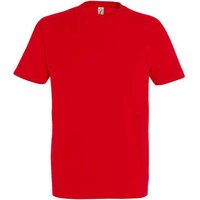 Sols  T-Shirt IMPERIAL camiseta color Rojo-100% algodón semi-peinado Sols  T-Shirt IMPERIAL camiseta color Rojo-100% algodón semi-peinado