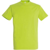 Sols  T-Shirt IMPERIAL camiseta color Verde Manzana-100% algodón semi-peinado Sols  T-Shirt IMPERIAL camiseta color Verde Manzana-100% algodón semi-peinado