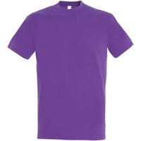 Sols  T-Shirt IMPERIAL camiseta color Morado Claro-100% algodón semi-peinado Sols  T-Shirt IMPERIAL camiseta color Morado Claro-100% algodón semi-peinado