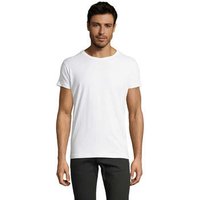 Sols  T-Shirt Camiseta IMPERIAL FIT color Blanco-100% algodón semi-peinado Sols  T-Shirt Camiseta IMPERIAL FIT color Blanco-100% algodón semi-peinado
