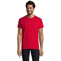 Sols  T-Shirt Camiseta IMPERIAL FIT color Rojo-100% algodón semi-peinado Sols  T-Shirt Camiseta IMPERIAL FIT color Rojo-100% algodón semi-peinado
