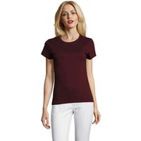 Sols  T-Shirt Camiseta IMPERIAL FIT color Borgoña-100% algodón semi-peinado Sols  T-Shirt Camiseta IMPERIAL FIT color Borgoña-100% algodón semi-peinado