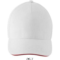 Sols  Schirmmütze Gorra 5 paneles de 100% algodón perchado espeso Sols  Schirmmütze Gorra 5 paneles de 100% algodón perchado espeso
